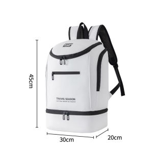 Outdoor Climbing Backpack with Shoes Pocket Badminton Racket Sports Travel Training Bag College Laptop Schoolbag Gym Fitness Bag