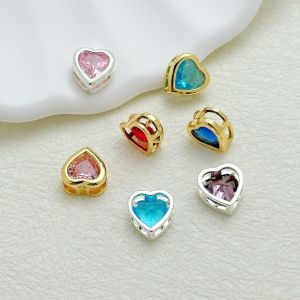 เครื่องประดับ DIY ชุบทอง 18K ประดับเพชรเทียม หัวเข็มขัด สร้อยข้อมือ สร้อยคอ สีสันสดใส ทำมือ อุปกรณ์เครื่องประดับ