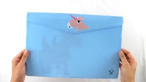 Eagle Files Smart Pocket Tomex Motif Map Kancing Plastik F4 Dokumen Material Polypropiline Isi 6Pcs