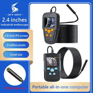 SHISEN Industrial Endoscope Portable All-in-One Machine 1080P HD with Screen 8cm IPS 3.9-8mm Single Lens IP67 Pipe Car Repair Visual Mirror