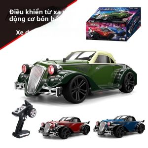 Xe Điều Khiển Từ Xa Mô Hình Xe Hơi Cổ Điển SCY 16302 Delin Retro Đèn Cao Cấp Tốc Độ Cao Kim Loại Nhựa Bốn Bánh Drift Sẵn Sàng Tỷ Lệ 1:16