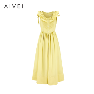 AIVEI | Summer Garden Hepburn Style Off-shoulder Dress