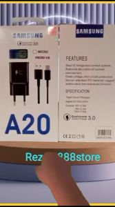 Charger for Samsng A20 Support FastCharging Quick charger 3.0