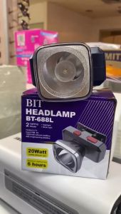 Kiseki Senter Kepala BIT BT-688L Headlamp Hiking Super Bright Cahaya Putih 20W 20 Watt Cahaya Putih Tahan Hingga 6 Jam
