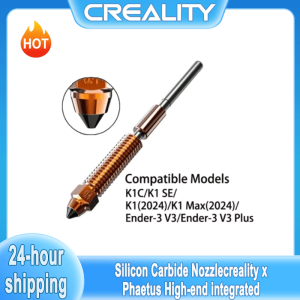 Creality | Creality X Phaetus Silicon Carbide Nozzle All-metal Integrated for K1(2024)/K1 Max(2024)/K1C/K1 SE/Ender-3 V3/Ender-3 V3 Plus