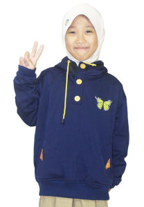 Java Seven SKR 811 - Jaket Hoodie Anak Perempuan Bahan Lotto