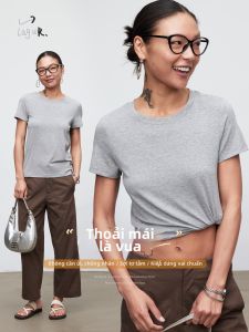 Lagur | Wrinkle Resistant Mulberry Silk Slimming Short Sleeve T-Shirt