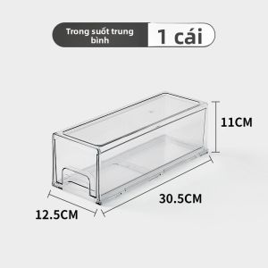 SHANGPINSHANGGE | Hộp Lưu Trữ Ngăn Kéo Trong Suốt cho Mỹ Phẩm Snacks và Đồ Lặt Vặt