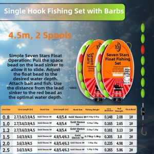 LAODAO | Carp Fishing Tackle Set Seven Stars Float Monofilament Line