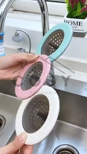 COSY Saringan Wastafel Cuci Piring Silikon Warna Cantik│Penyaring Kitchen Sink│Filter Penyaring Lubang Saluran Air Kamar Mandi│Penutup Wastafel Jaring Anti Sumbat Berkualitas