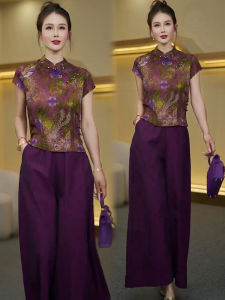 YOUFAN | Retro Chinese Style Embroidered Summer Shirt For Petite Women