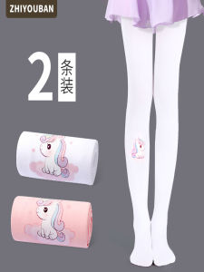 Childrens Fleece Lined Dance Tights Girls Spring Autumn Winter Thermal Underwear White Stockings Ballet Socks Kids Size