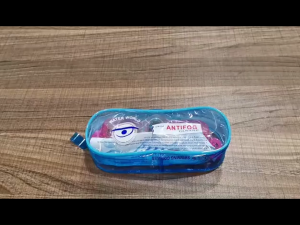 338# Goggles Swimming Adjustable Clear Rubber Strap Goggles With Case
