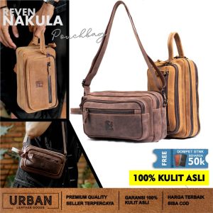Tas Clutch Tangan Pria NAKULA POUCH BAG Cowok Kulit Sapi 100% Premium Distro Keren Murah Terbaru