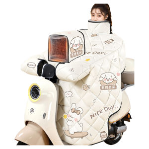 Thickened Waterproof Electric Vehicle Windproof Blanket Winter Fleece Parent-Child Style Winter Rainproof Windshield Cover Rear Seat Tricycle