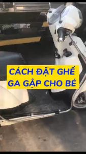 Ghế Ngồi Xe Máy Cho Bé Cho Các Loại Xe Tay Ga Có Vòng Ghế Inox  GHẾ GA GẬP INOX CÓ VÒNG
