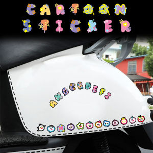 Phim Hoạt Hình Graffiti dễ thương Miếng Dán Phản chiếu phổ quát tự làm bánh xe đạp Sticker xe ô tô xe mô tô xe tay ga kính chắn gió cơ thể miếng dán cho Honda trang trí Yamaha khổng lồ Trek