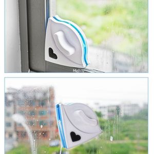 Alat Pembersih Kaca Jendela Magnet 2 Sisi Double Sided Glass Cleaner Segitiga