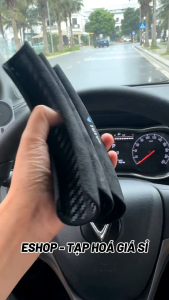 Bọc Vô Lăng JOY TUTUS 3 Mảnh Chất Liệu Alcantara Kết Hợp Vân Carbon Segment Steering Wheel Cover