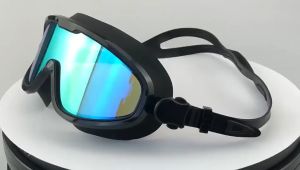 Kính bơi tráng gương POPO 2100 góc nhìn 180 độ cản tia UV sương mờ dành cho người lớn và trẻ em từ 8 tuổi