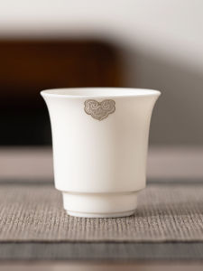 Xiang Ru Yi Yang Li Yu Porcelain Tea Cup Dehua Gongfu Tea Cup Drinking Cup White Porcelain Tea Bowl Owner Cup Single Cup Home Use