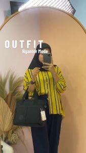 TAS BAHU SELEMPANG WANITA BESAR / TAS TENTENG DEWASA WANITA NYLON 3128 UKURAN BESAR