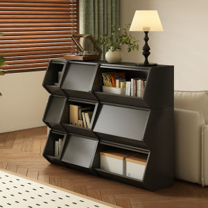 ZHUOHE | Short Living Room Storage Cabinet Black