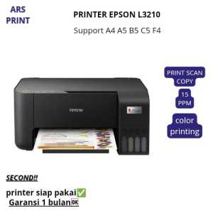 Mesin Printer epson l3210 print scan copy second hasil nozzle full
