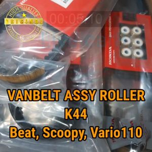 Vanbelt & Roller Assy Beat FI, Scoopy, Vario 110 esp 23100 K44 BA0