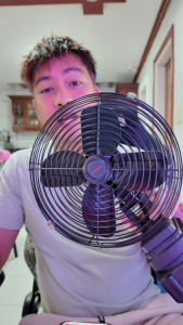 8 Inch Cordless Fan Portable Fan High Power Outdoor Fan Adjustable Lithium Electric Fan Metal Blades