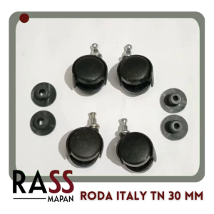 Roda Italy Roda Kursi Roda Plastik TN 30 mm 1 Set Isi 4 Pcs