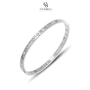 Cusoul Premium Roman Numerals Bracelet For Women Designed Simple Style Gold Plated Jewelry Fashion Bracelet Girlfriend Gift Fashion Jewelry Accessories Adjustable Buckle for Women Gift Package