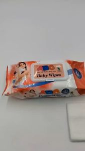 Aibeile Baby 100pcs Wipes for Baby Portable Soft Wet Towel with Cover Non-Alcoholic Body Wiping Wipes Baby