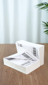 Label Thermal Lipat Anti Air/Gesek/Minyak Premium 100x150mm A6 500pcs untuk Printer Thermal