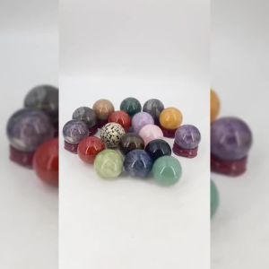 30mm Natural Stones Healing Crystal Ball Gemstones Amethyst Quartz Sphere Meditation Chakra Globe Massage Balls Home Decor Gifts
