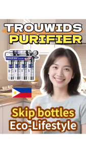 TROUWIDS Water Purifier Filter Alkaline 5 Levels Water Purifier For Home Straight Drink Stainless Steel Body