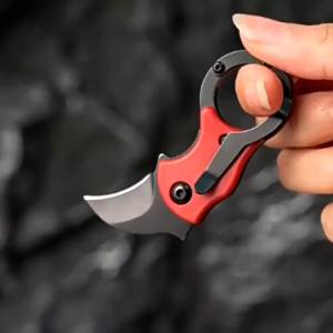 3Pcs Portable Small Pocket Cutter Outdoor Folding Ring Claw Camping Pocket Keychain Fruit Peel Open Box Tool