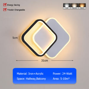 LANTU Corridor Hallway Lights Simple and Elegant Entrance Hall Entry Led Ceiling Lights Creative Ironwork Cloakroom Staircase Lights