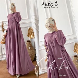 GAMIS AIRFLOW KRINKLE CHIKA PREMIUM // GAMIS JUMBO LD 110 - 130 cm // GAMIS VIRAL KEKINIAN TERMURAH