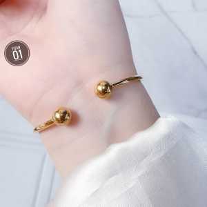 RinaXp- Gelang Bangle Tinju Titanium Anti Karat Gelang Simpel
