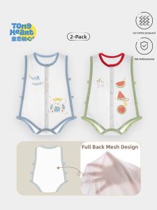 TONGLIANCHUXIN | Ice Silk Cotton Summer Sleeveless Baby Onesie