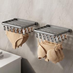 Multifunction No-drill Aluminum Sock Drying Rack