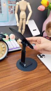 Aluminum Alloy Mobile Phone Holder Foldable Portable Stand Desktop Phone Tablet Holder 360 Rotation Phone Stand