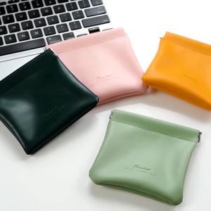 TORAS Automatic Sealing Storage Bag Light Luxury Simple Makeup Bag Portable Outgoing Coin Cosmetic Storage Bag Fragment Closed Change Data Mini Storage Bag