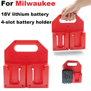 Battery Holder for Milwaukee M18 18V Battery Mounts Dock Holder Fit for M18 48-11-1815for Work Van Shelf Toolbox