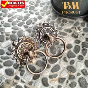 Handle Pintu Kuningan Antik Handle Gebyok 033 Tarikan Pintu Rumah Antik Gagang Pintu