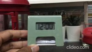602 - Jam Weker Meja Digital Mini Beker Hitam Minimalis - Digital Alarm Clock 7 x 6 cm Kupong