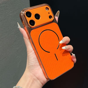 For Magsafe Magnetic Wireless Charging Plating Soft Border+Hard Shockproof Phone Case For iPhone 17 Pro Max 15 14 13 16 Pro Max