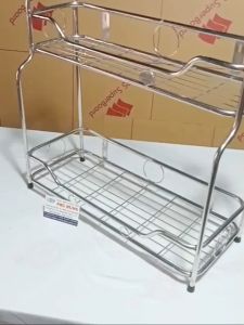 [HCM]KỆ GIA VỊ INOX 2 TẦNG ( ĐỦ SIZE)