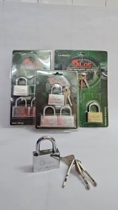 ALoc Security Padlock Lock 50mm Mangga Pintu Shackle 锁头 2 Key Alike Padlock Anti Saw Anti Drill